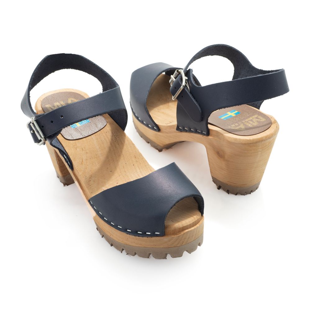 peep toe clogs wooden