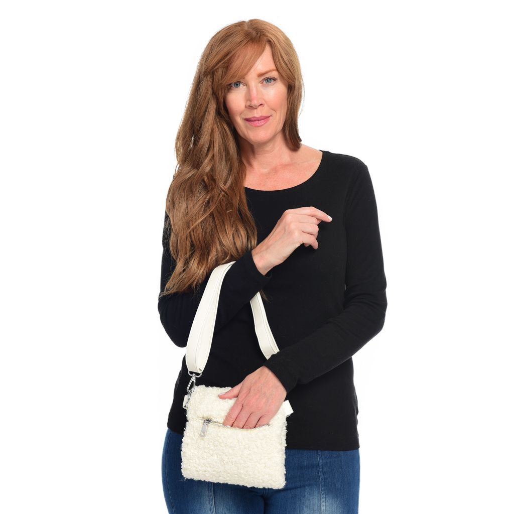 Laundry by Design Faux Fur Convertible Hand Muff w/ Wristlet & Shoulder  Straps - ShopHQ.com