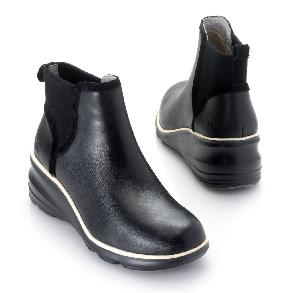 memory foam black boots