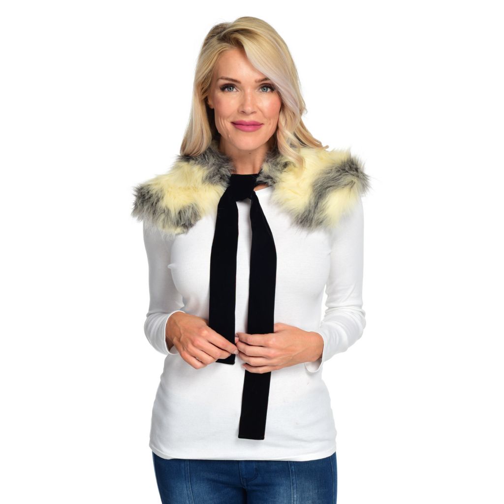 fur tie collar