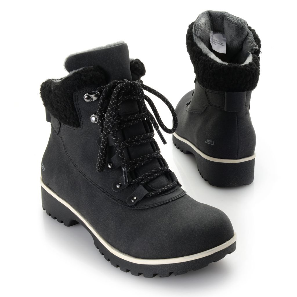 memory foam black boots