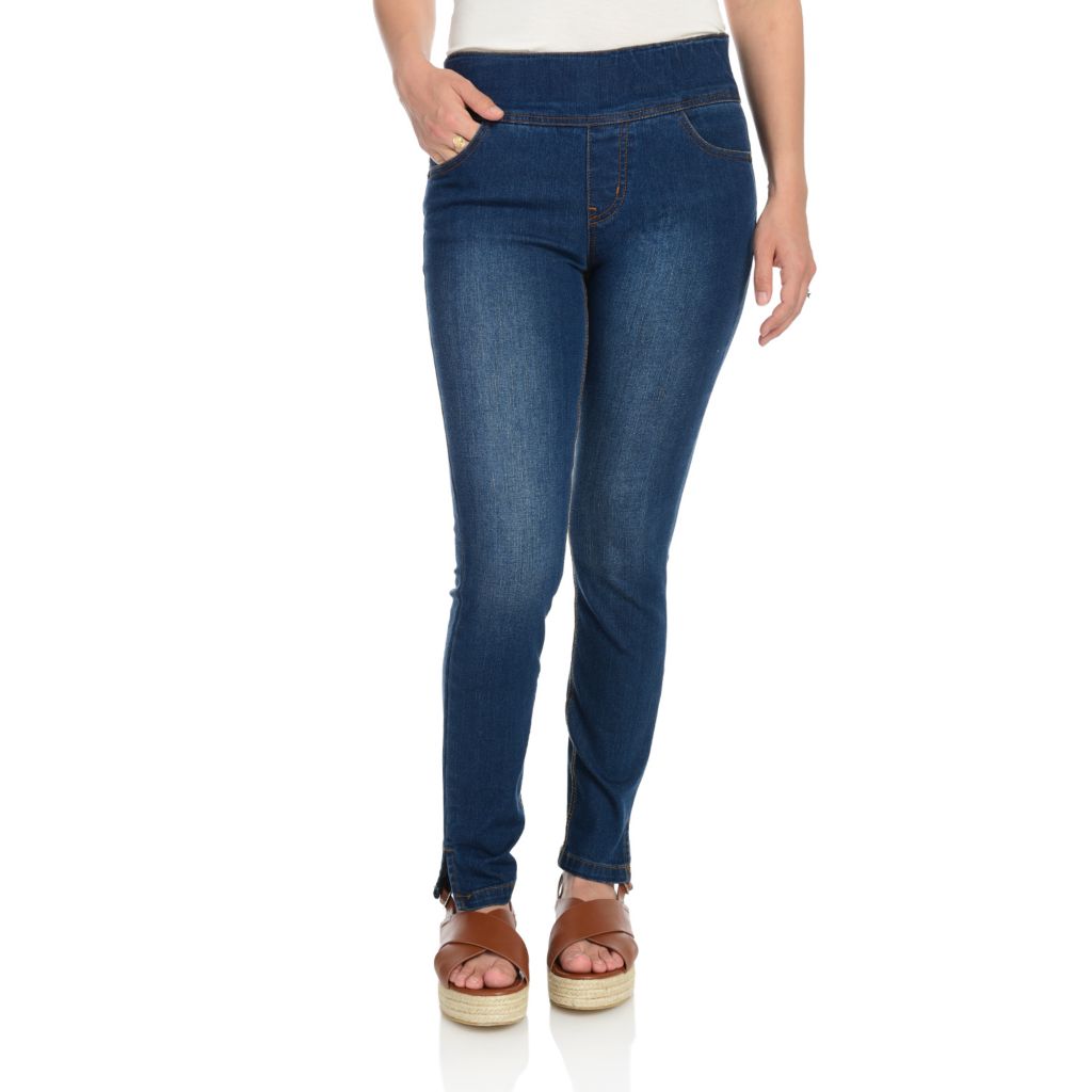 elastic pull on jeans