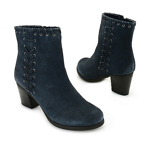 Characterize tooth I'm happy Matisse "Stella" Suede Leather Whipstitched Side Zip Ankle Boots -  ShopHQ.com
