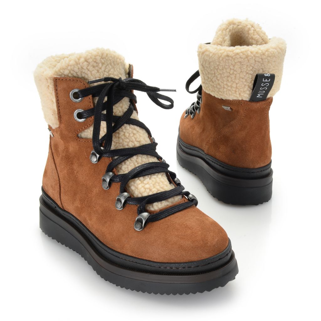 fur lined hiking boots