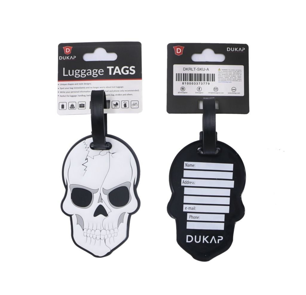 skull luggage set