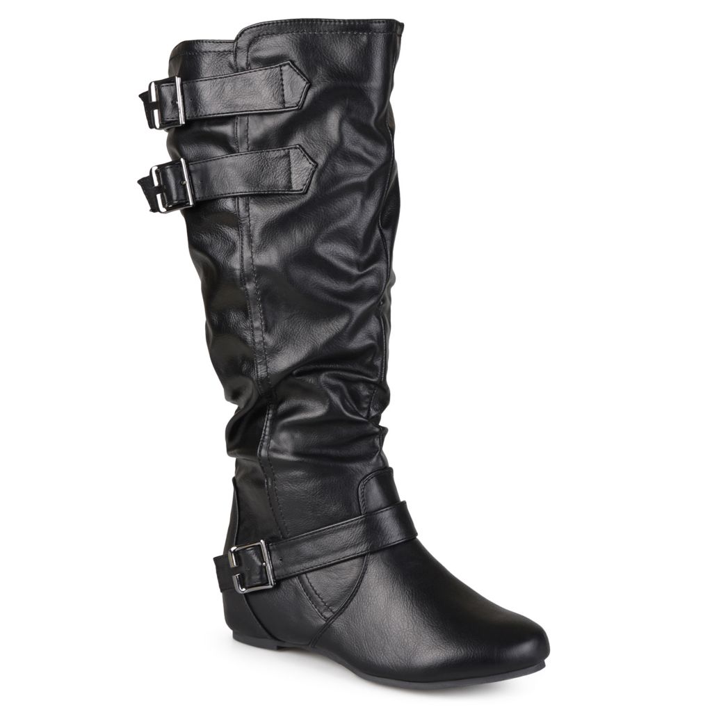 wide mid calf boots