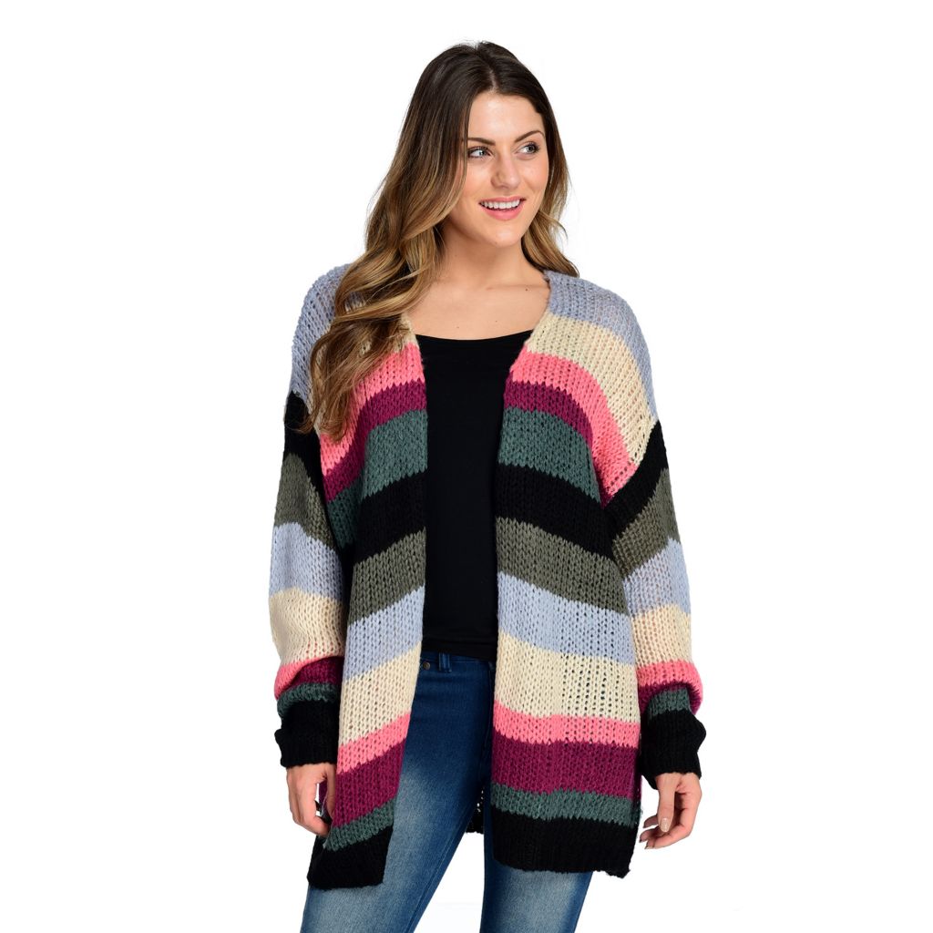 rainbow striped sweater