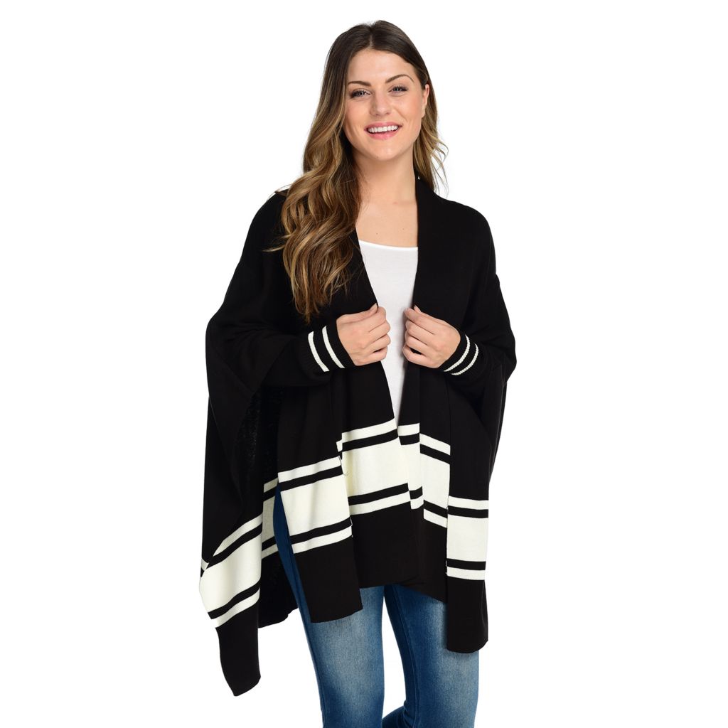 poncho sweater with sleeves