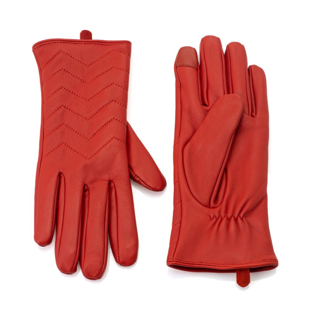 quilted leather gloves