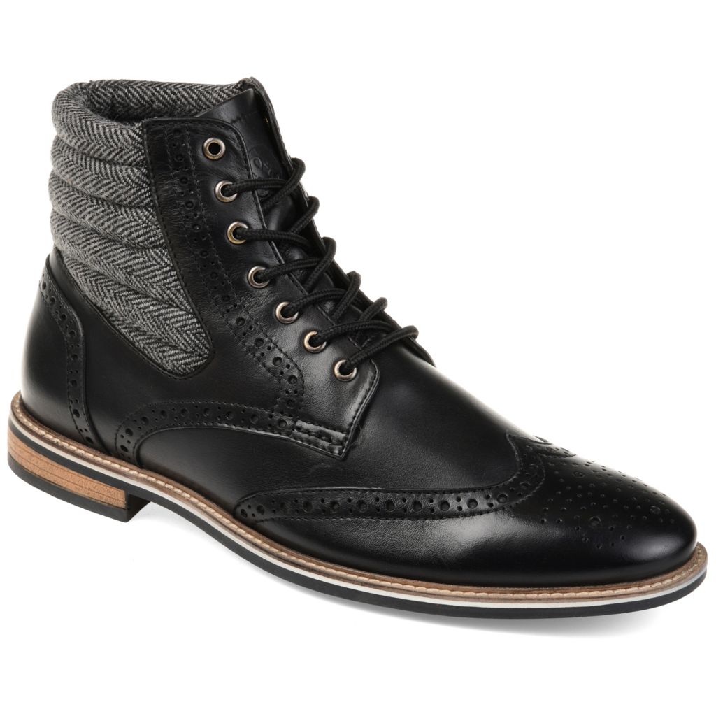 wingtip ankle boots