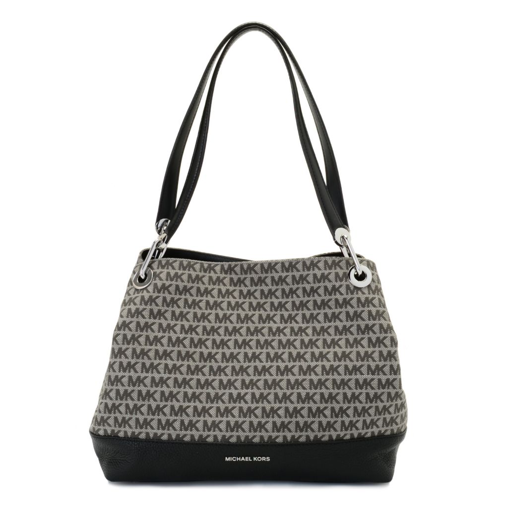 michael kors raven pebble leather tote