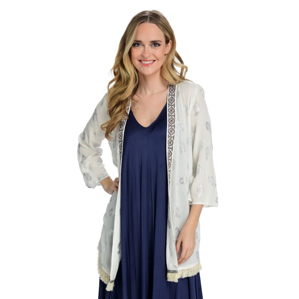 amore foil printed dress