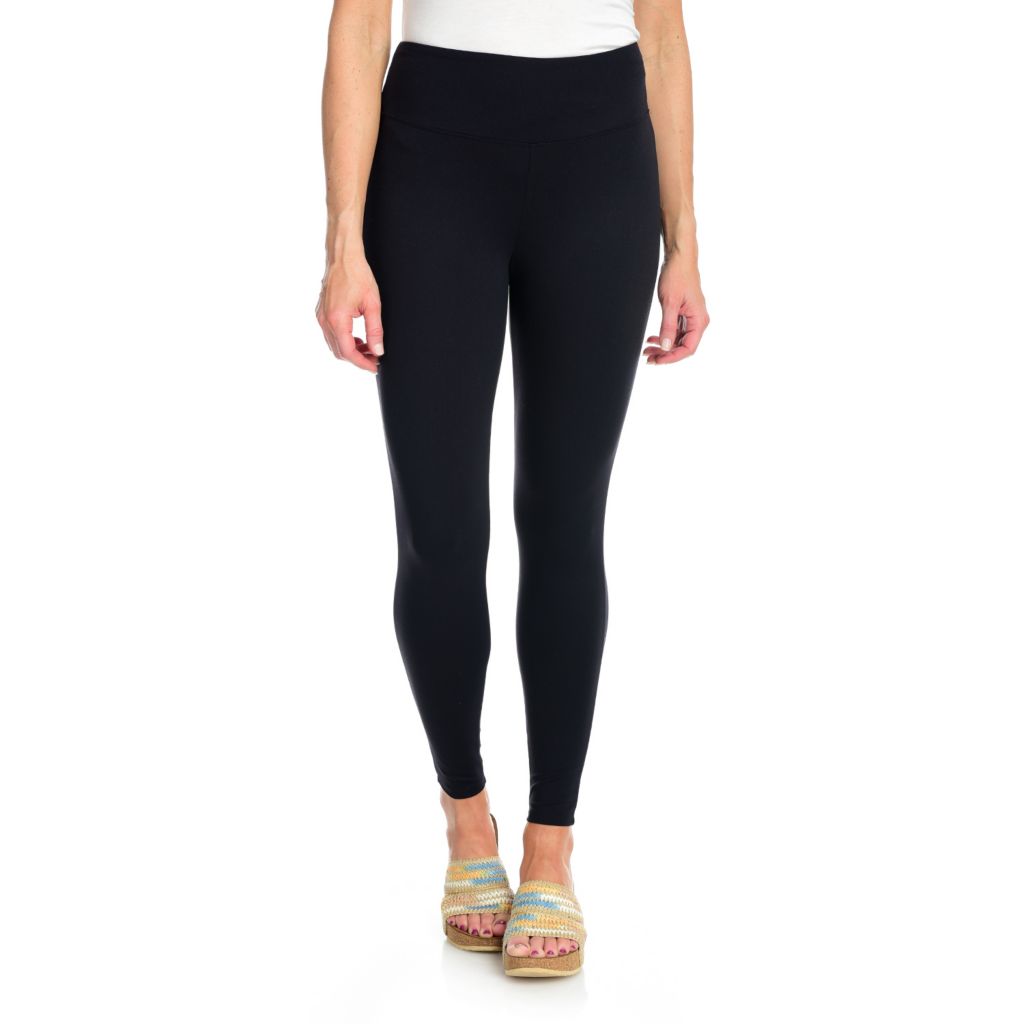 1X 2X 3X Athletic Fabric / Cotton Wide Waistband Long Yoga Pants Pocket  Leggings - Helia Beer Co