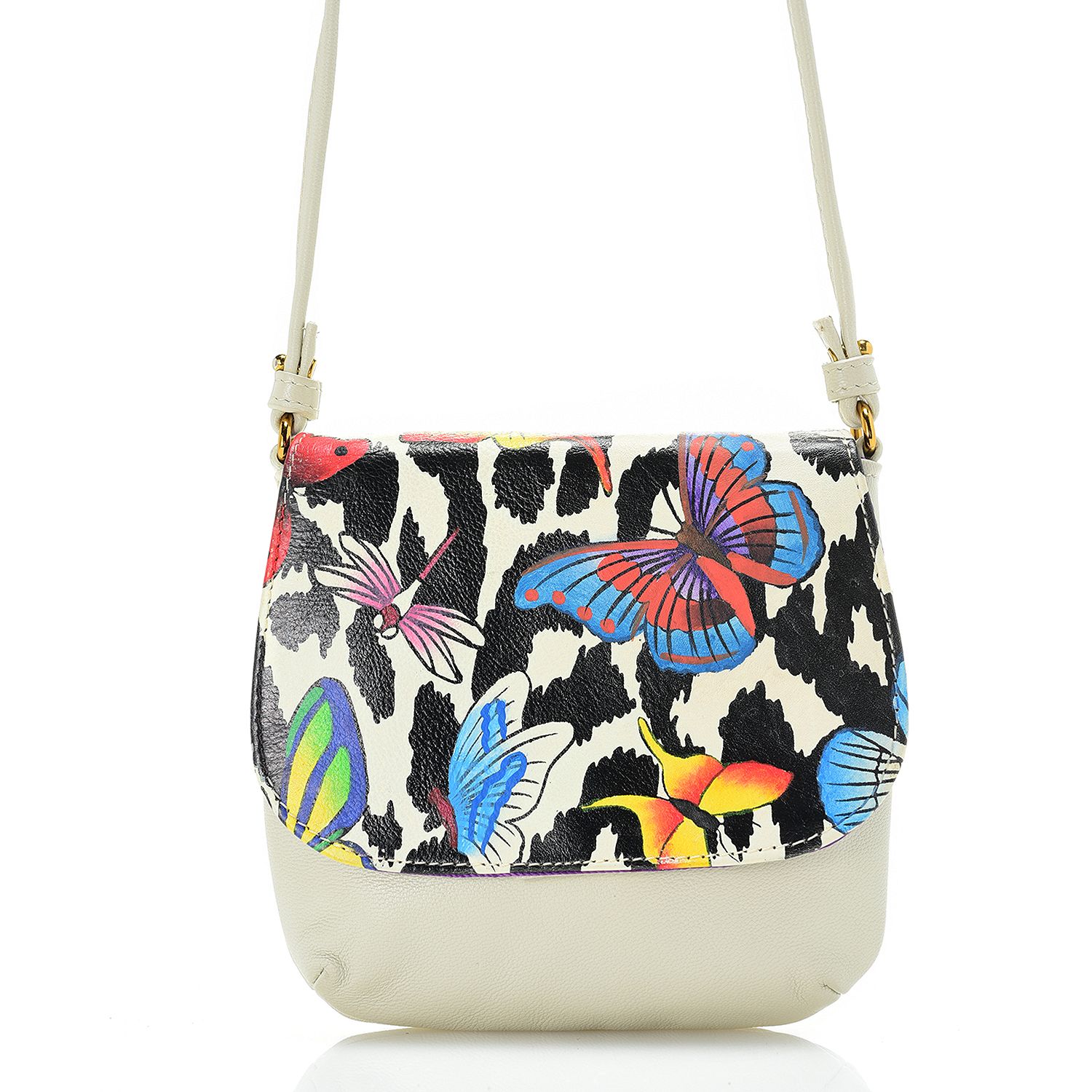 Sharif HandPainted Leather Tote Bag w/ Crossbody Set