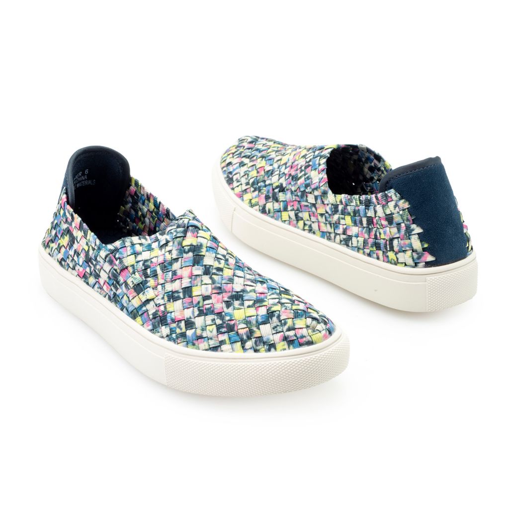 woven slip on sneakers