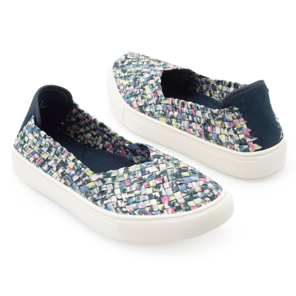 woven slip on sneakers