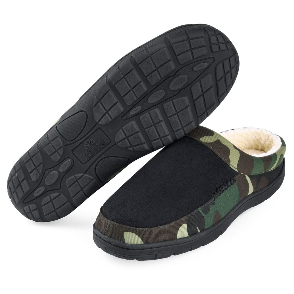 camouflage moccasin slippers