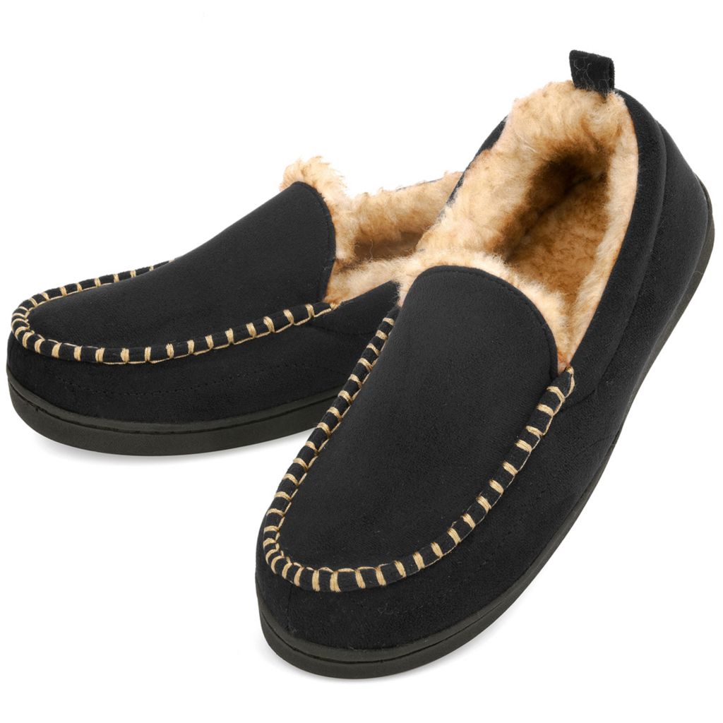 mens fleece slippers