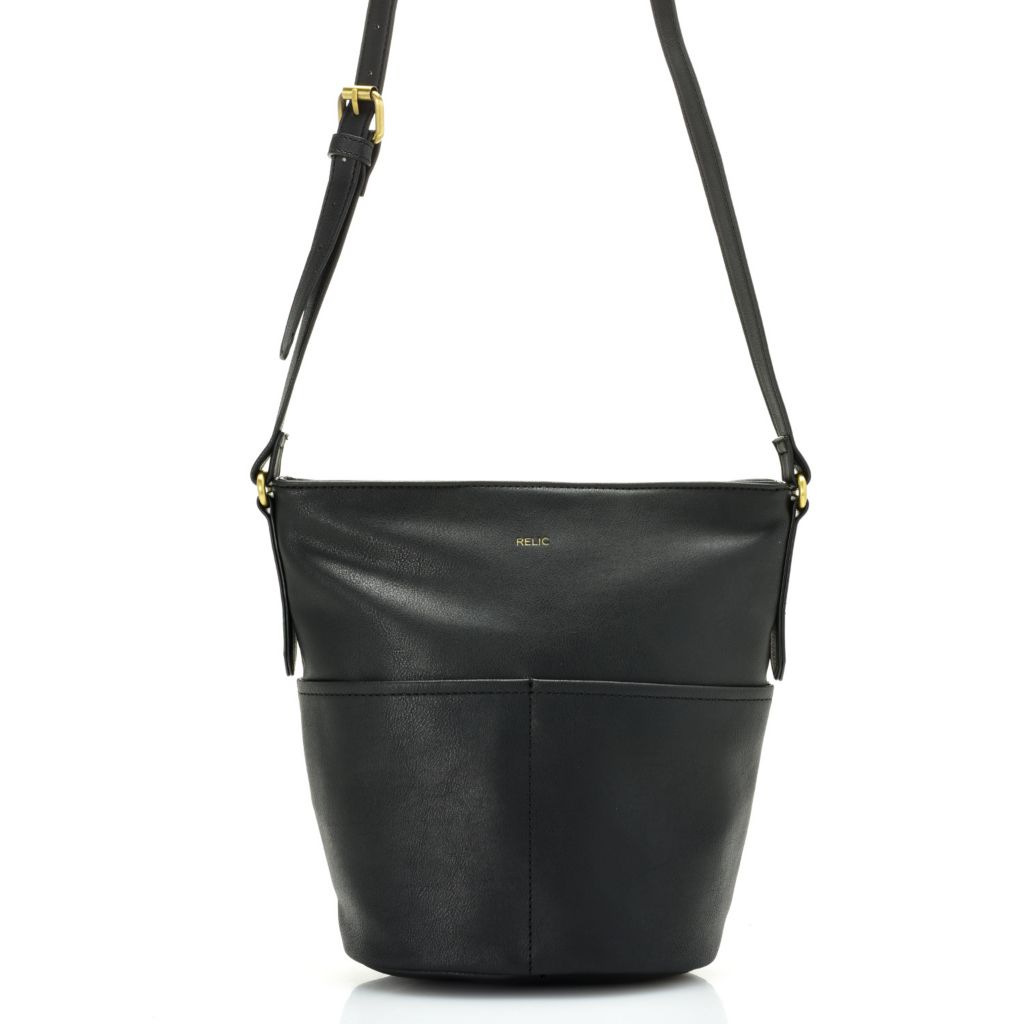 faux leather bucket bag