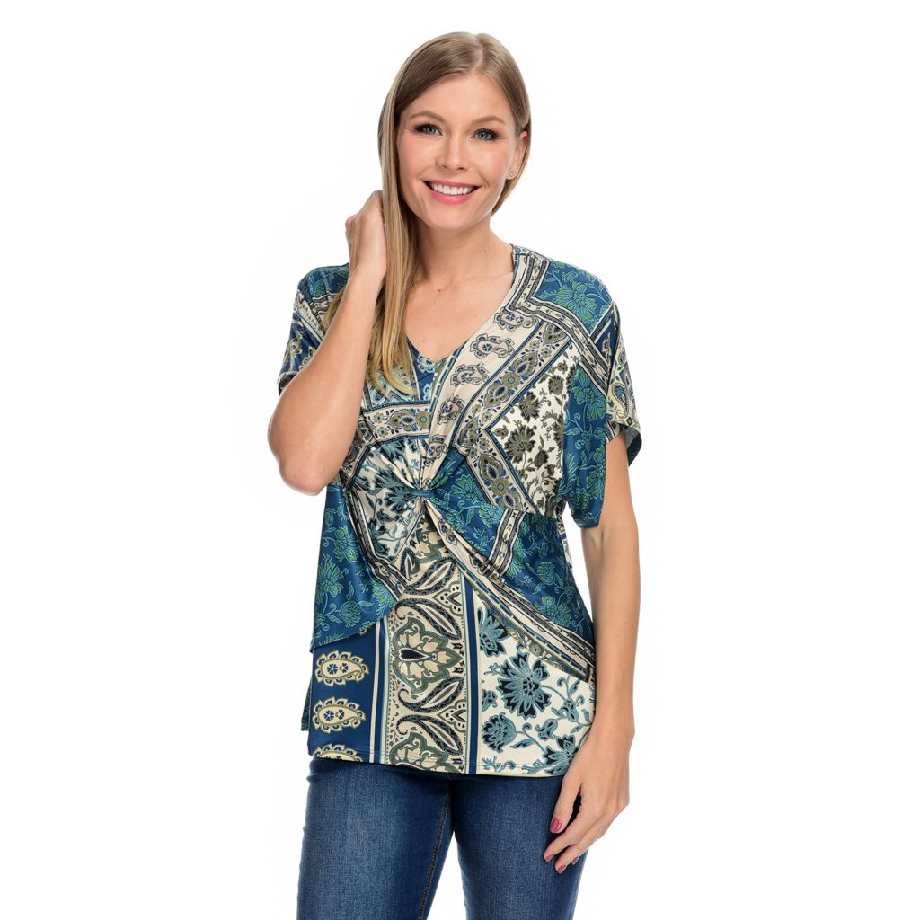 Flattering Gathered Woman’s Top
