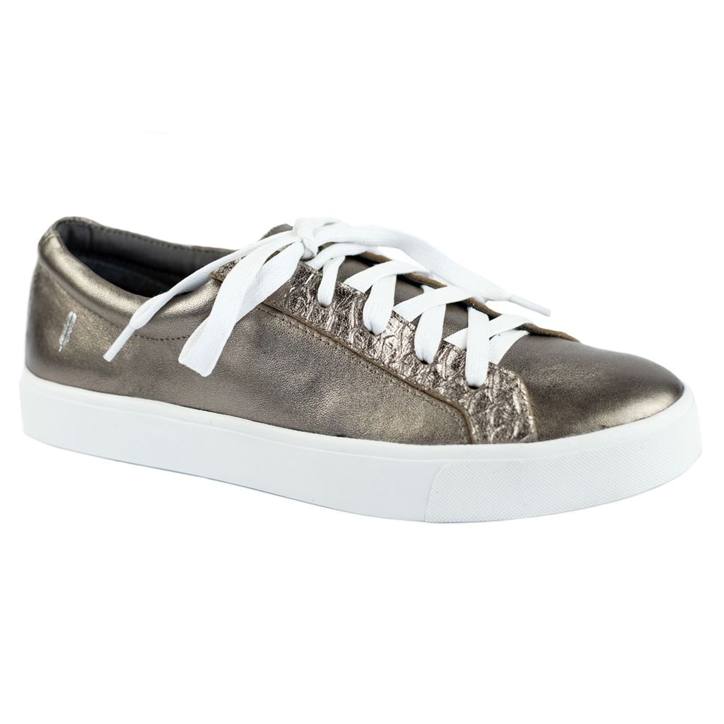 metallic lace up shoes