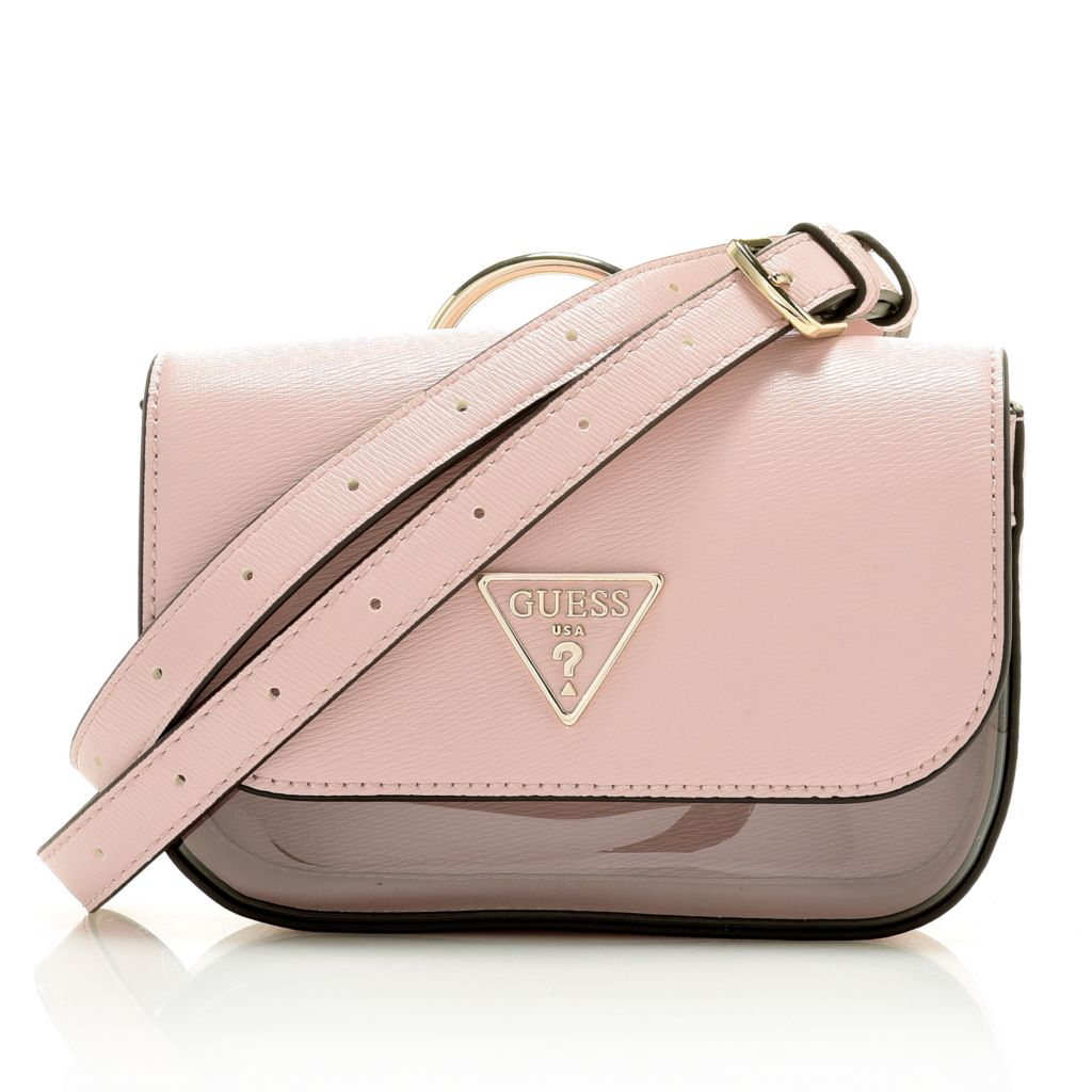 guess belt bag pink