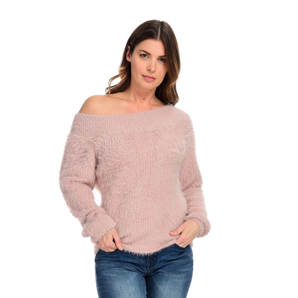 fuzzy pullover sweater