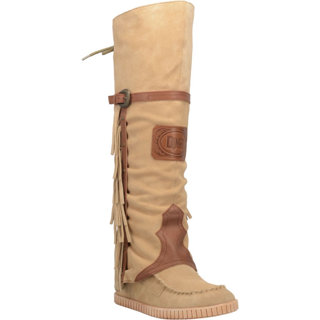 moccasin style boots