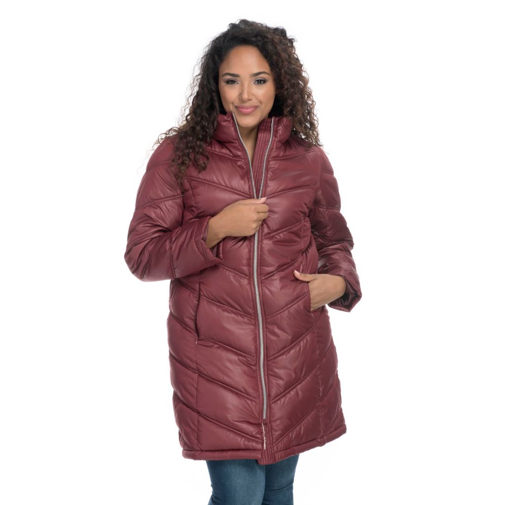 Missy chevron 2024 puffer jacket