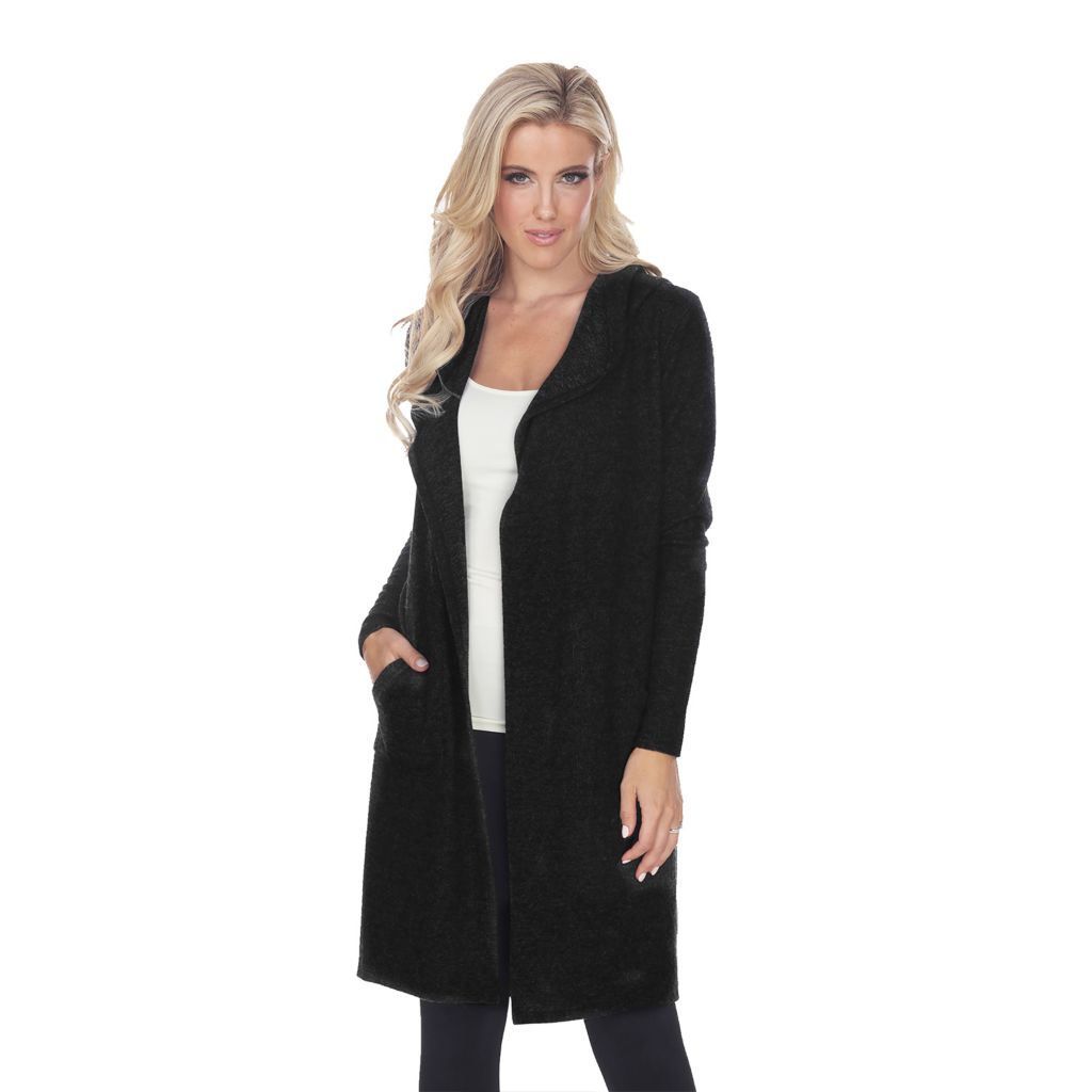 long hooded cardigan