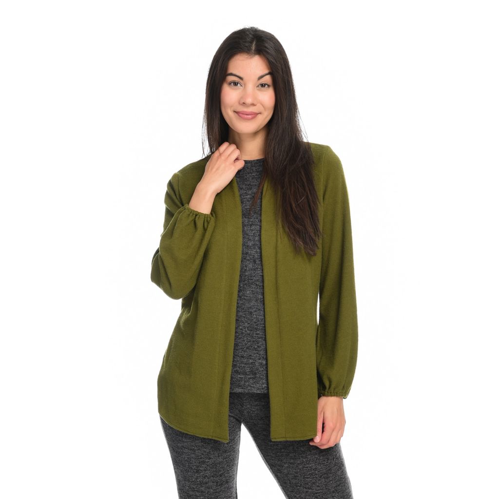 long sleeve tie front cardigan