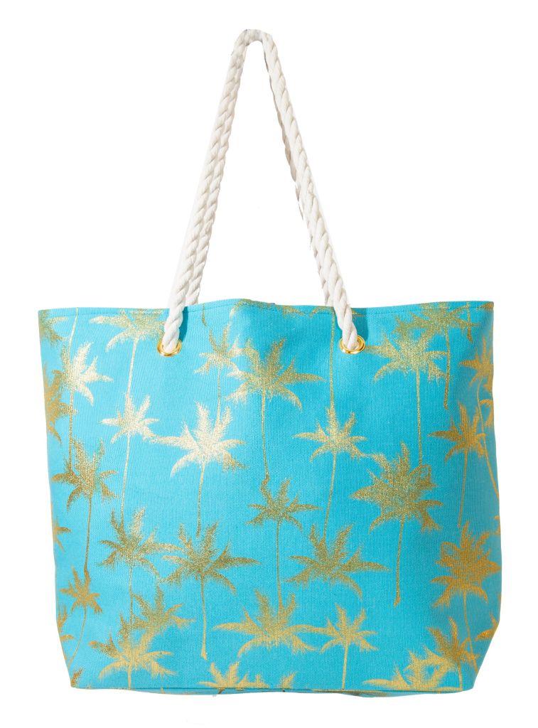 palm tree tote bag