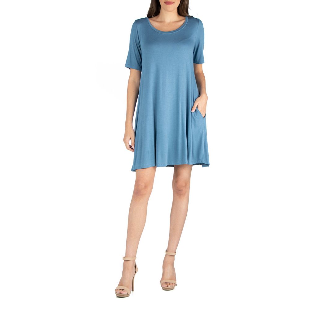 flared t shirt dress