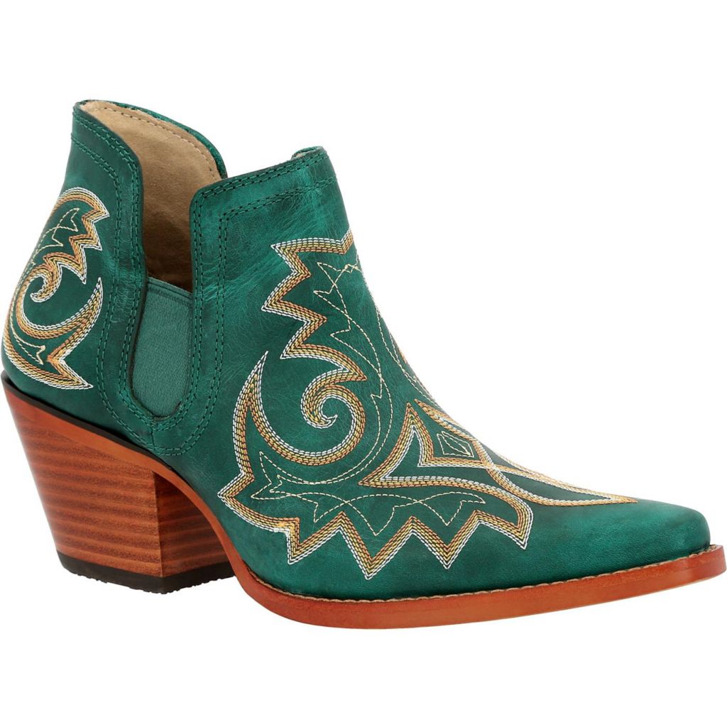 turquoise ankle boots