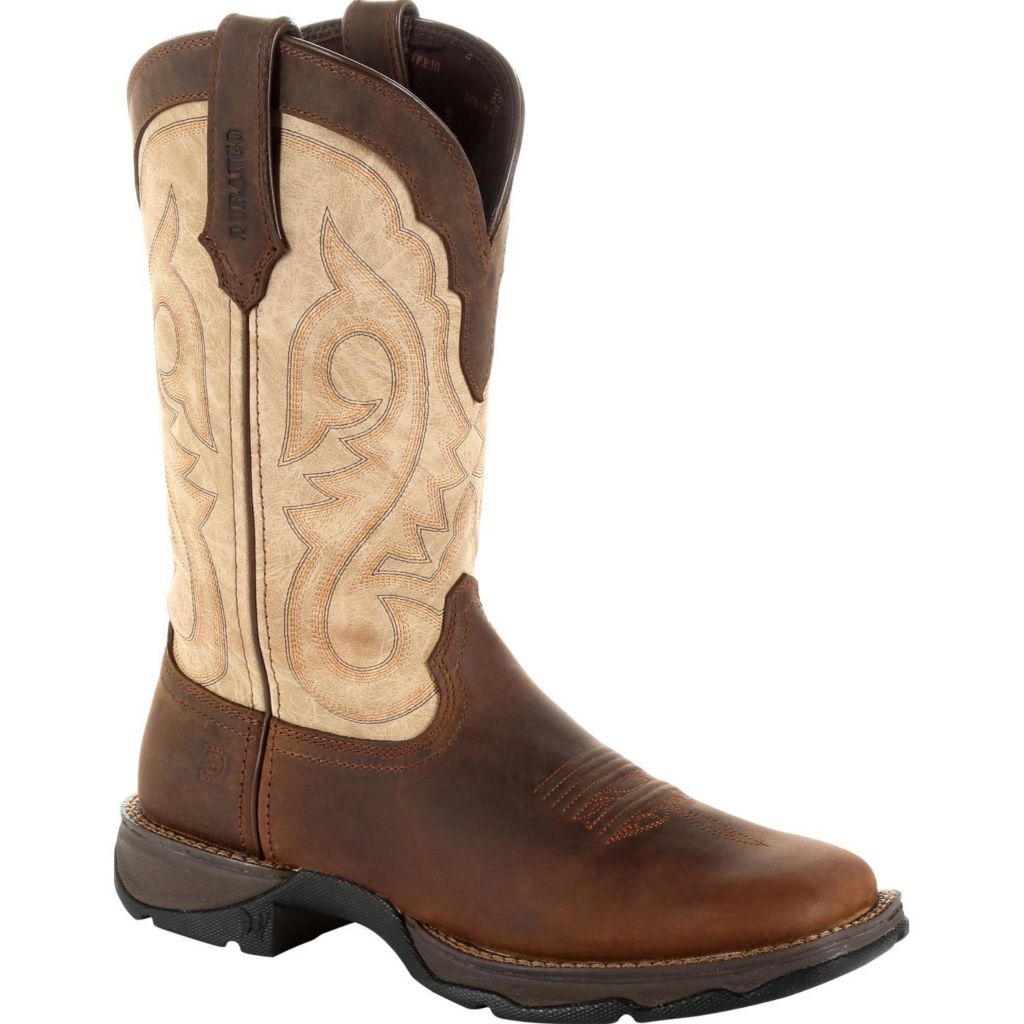 taupe western boots