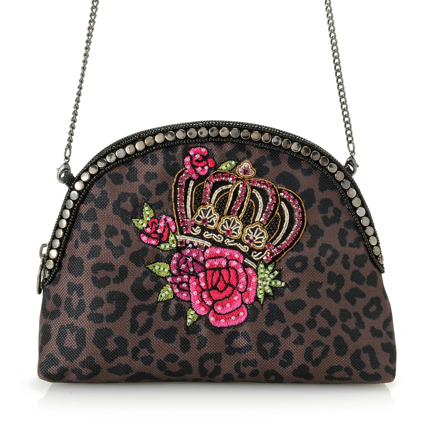 Mary Frances Beaded Makeup Bag w/ Removable Chain