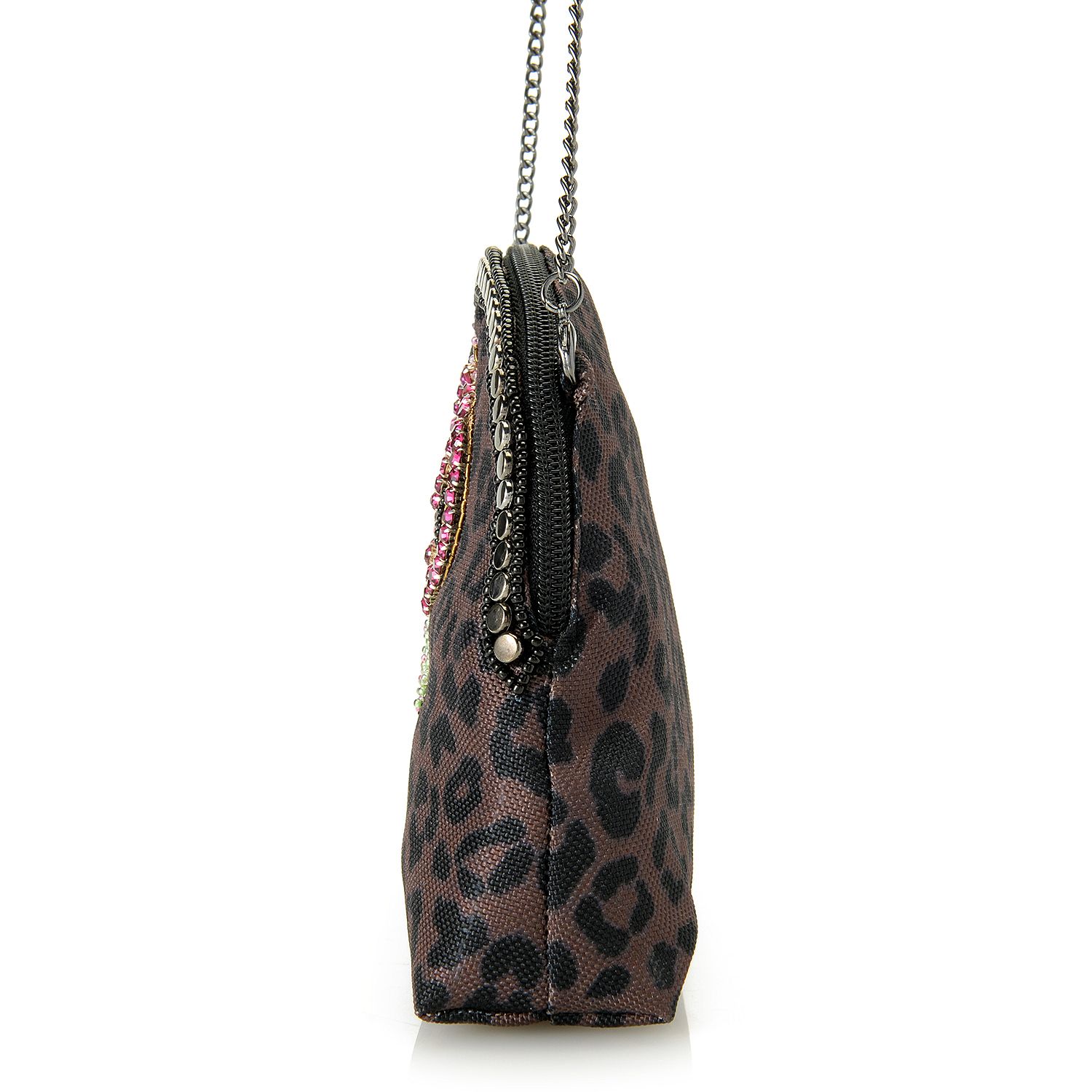 Mary Frances Beaded Makeup Bag w/ Removable Chain