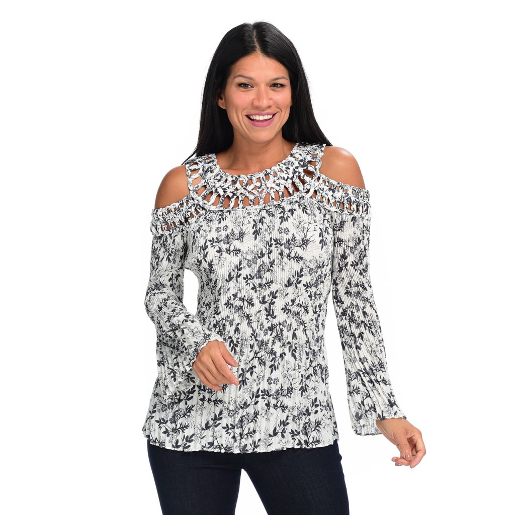 Bell sleeve Off Shoulder Mini Openwork Long Sleeve Tops Bell sleeve Off Shoulder Mini Openwork Long Sleeve Tops