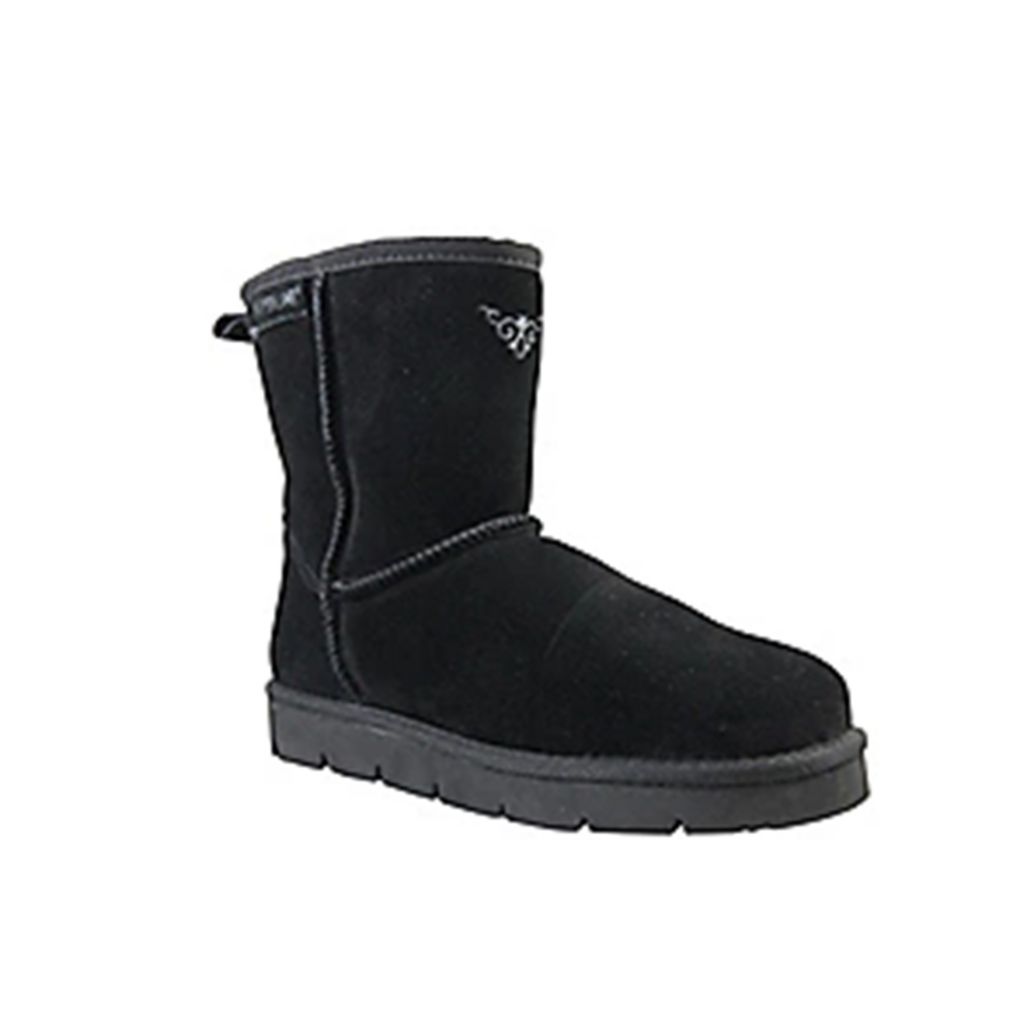 Superlamb Argali Sheepskin Fleece Suede Leather Ankle Boots