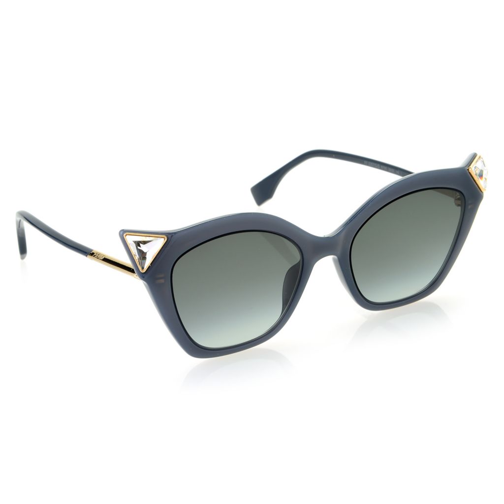 Fendi 52mm Logo Frame Cat Eyes Sunglasses