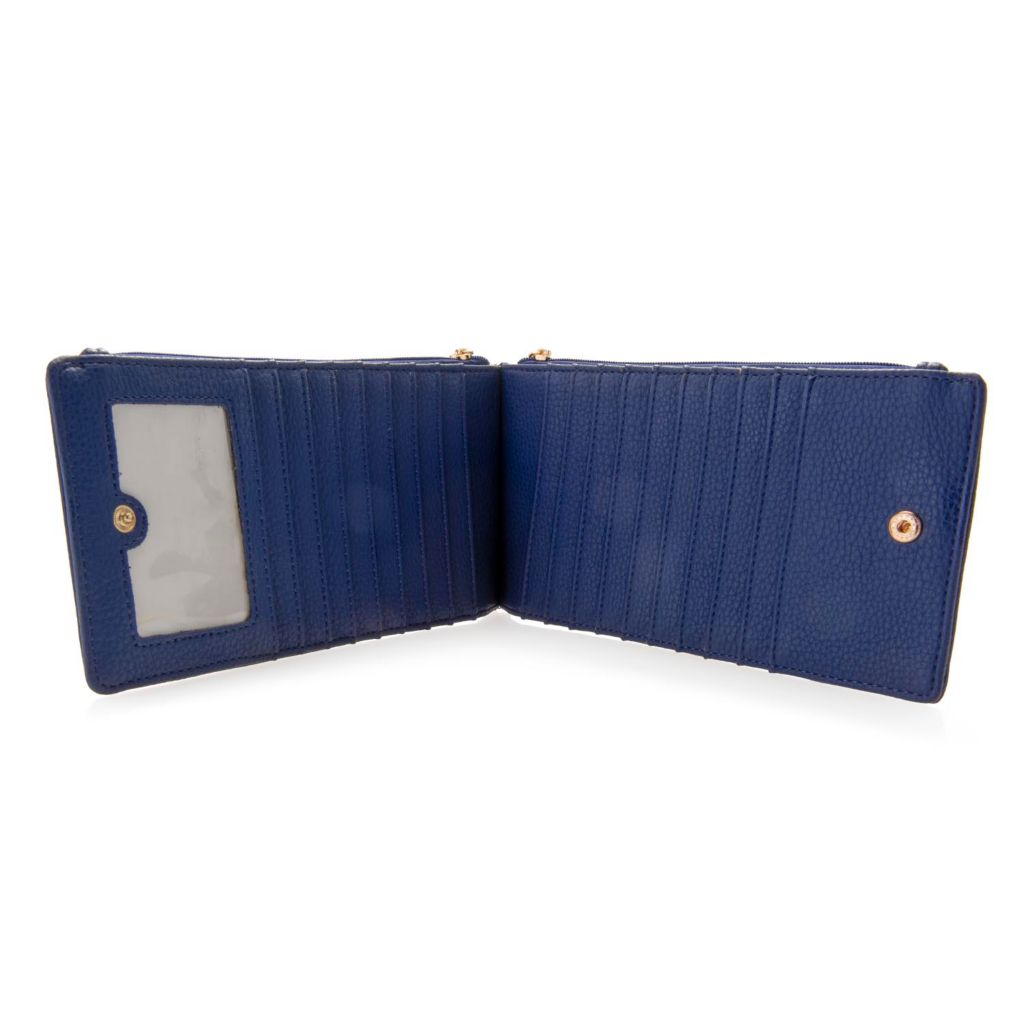 Christopher Banks Madi Claire Abby Faux Leather Slim Zip Wallet ShopHQ