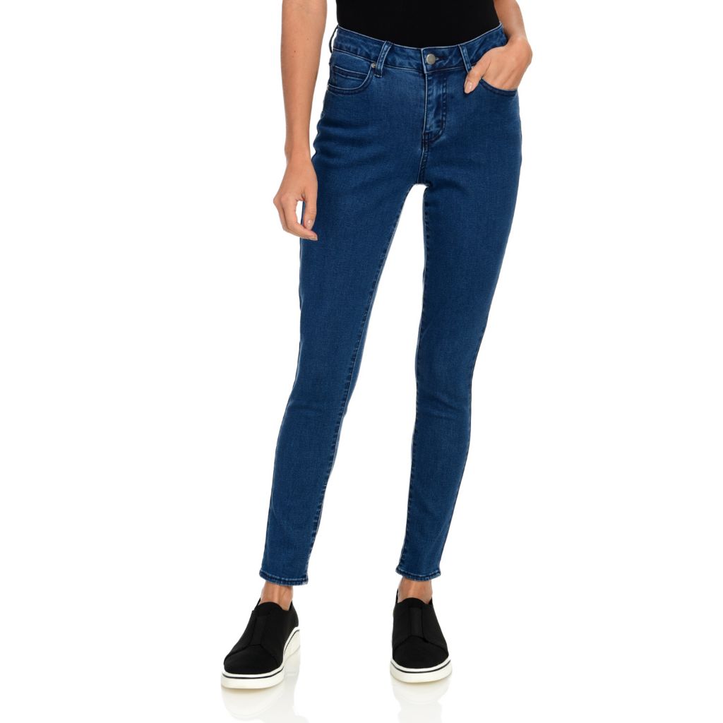 Kate & Mallory® Stretch Denim 3-Pocket Floral Cropped Jeggings 