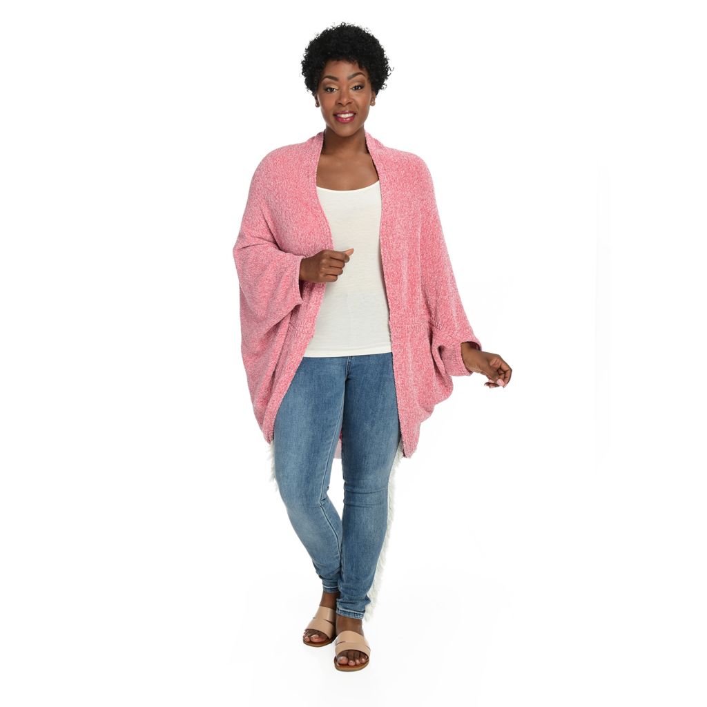 chenille cocoon cardigan