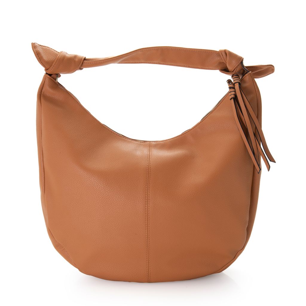 Small Tan Leather Hobo Bag - Slouchy Shoulder Purse