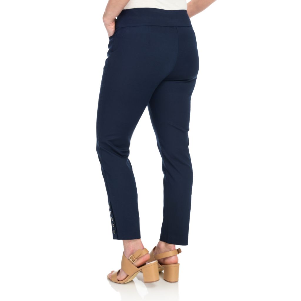 New York and Company Petite Whitney High-Waisted Tummy Control Pull-On  Slim-Leg Ankle Pant - ShopStyle