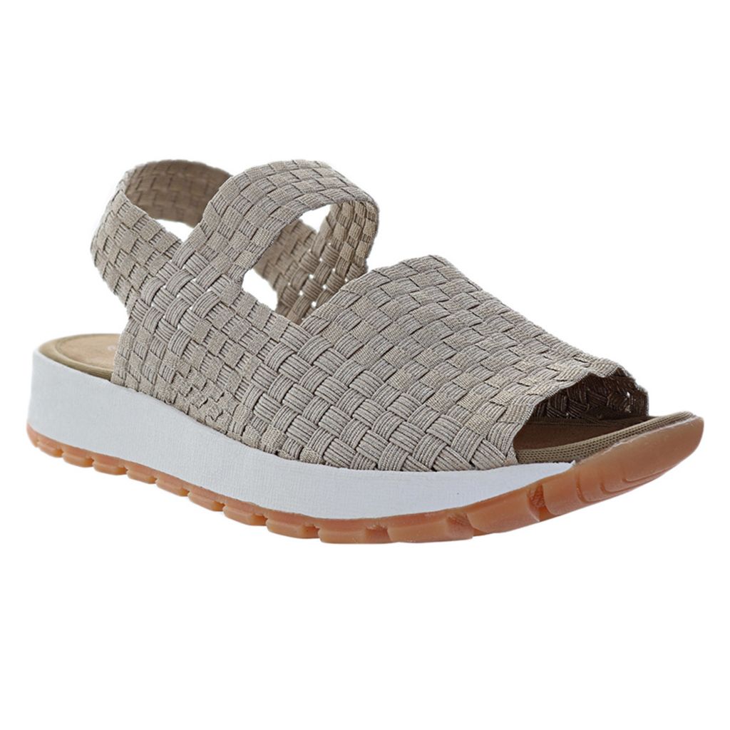 Bernie Mev Woven Tara Bay Memory Foam Sandals - ShopHQ.com