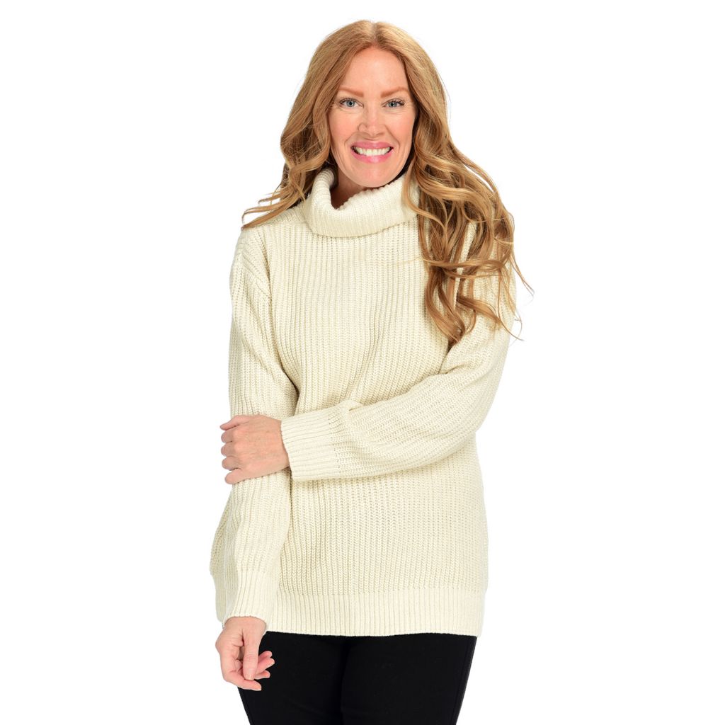 Plus rolled neck overlap hotsell hem sweater