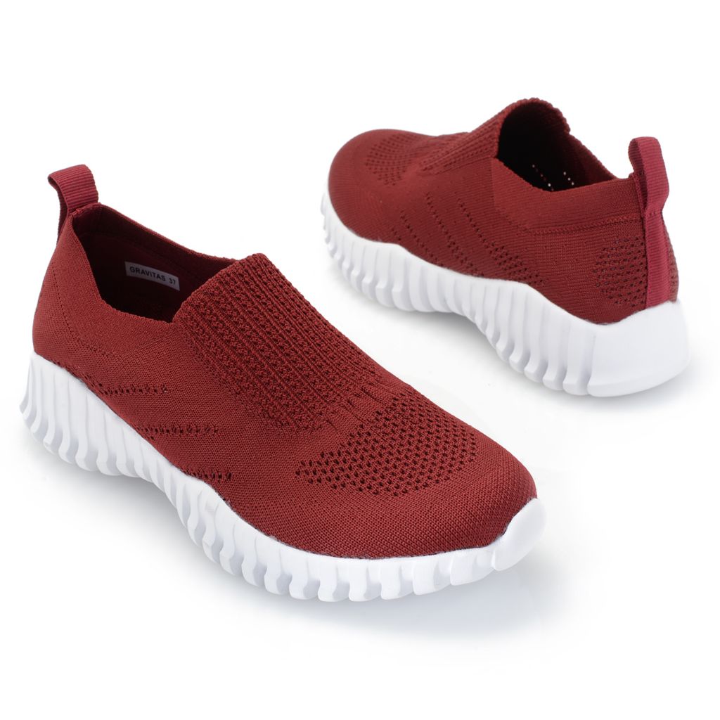 Christopher Banks Bernie Mev Gravitas Stretch Knit Slip on Sneakers ShopHQ