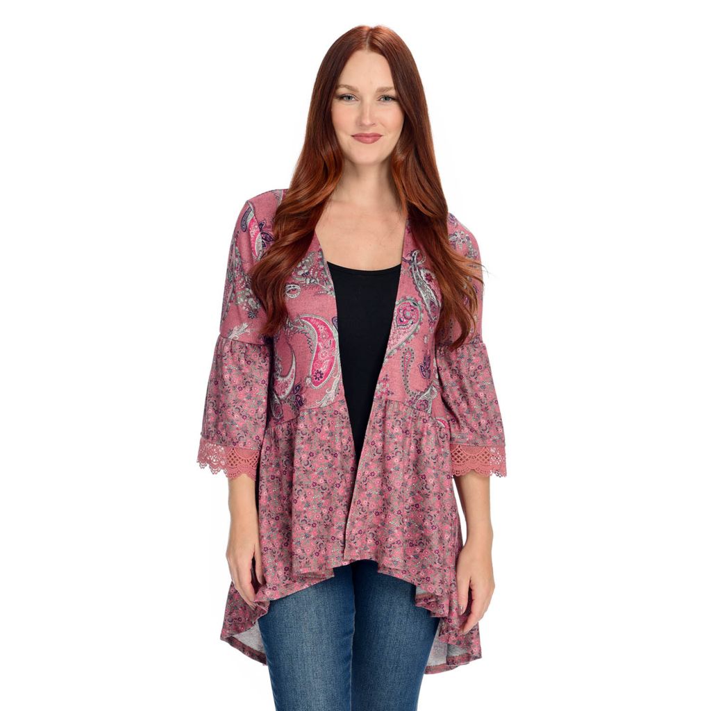 Cascade front outlet cardigan