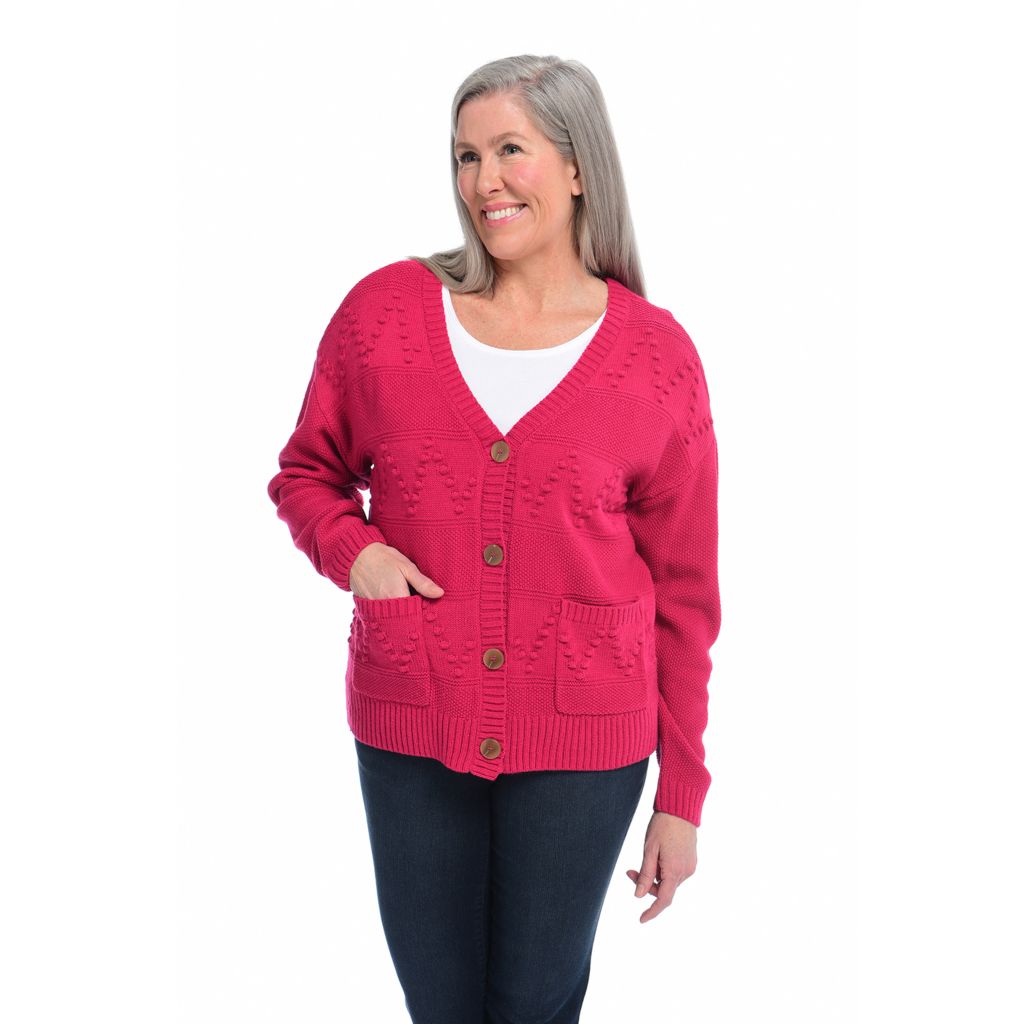 Women's plus size outlet red cardigan sweater